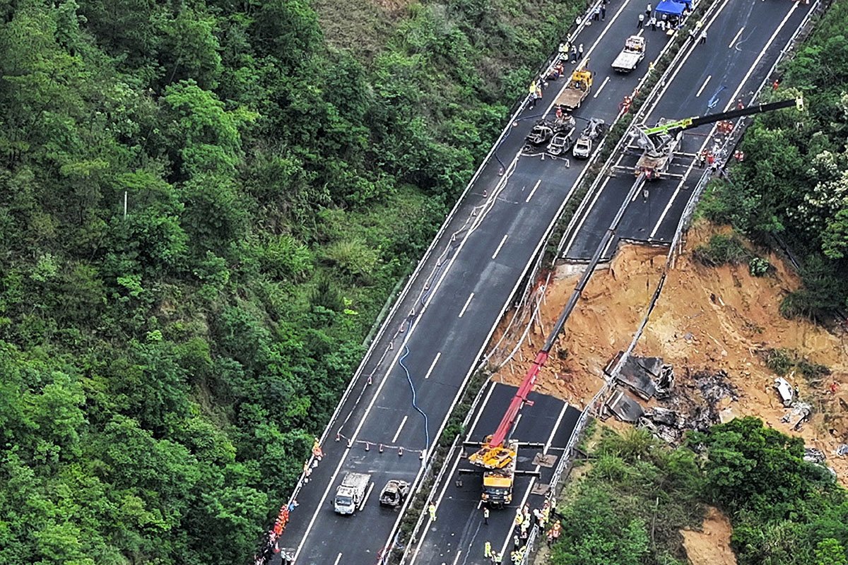 Kolaps dijela autoputa u Kini, poginulo najmanje 24 ljudi
