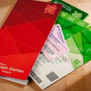 delivery of London 2012 Olympic Games Tickets with travelcards, Image: 56985938, License: Rights-managed, Restrictions: , Model Release: no, Credit line: Profimedia, Alamy