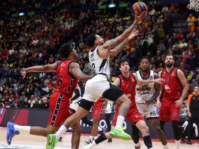 Partizan opet pobijedio u gostima: Osvojen je i Milano