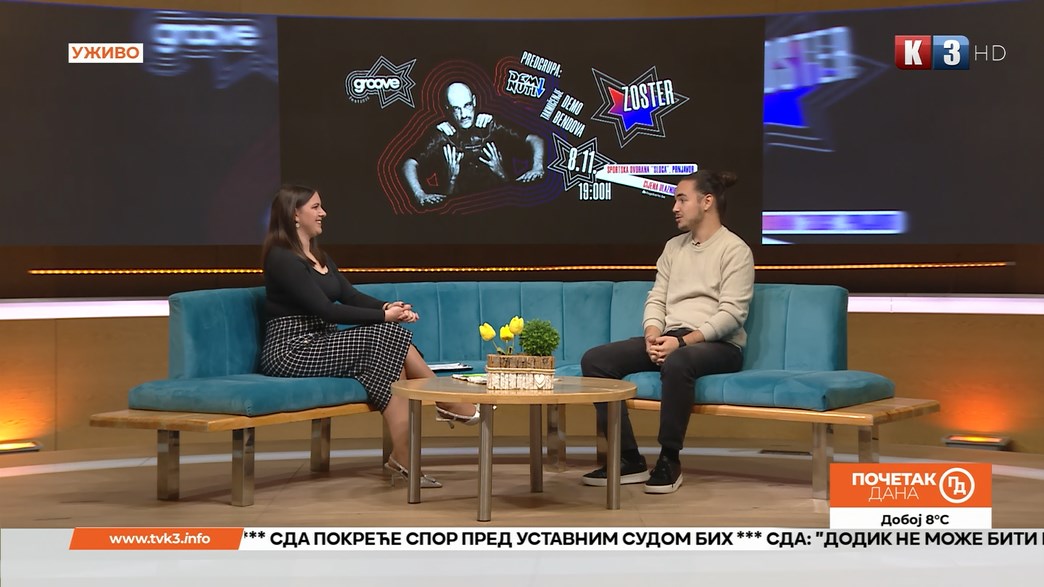 Najavili smo “Groove fest” u Prnjavoru koji će se održati 8. novembra – Početak dana TV K3 (VIDEO)
