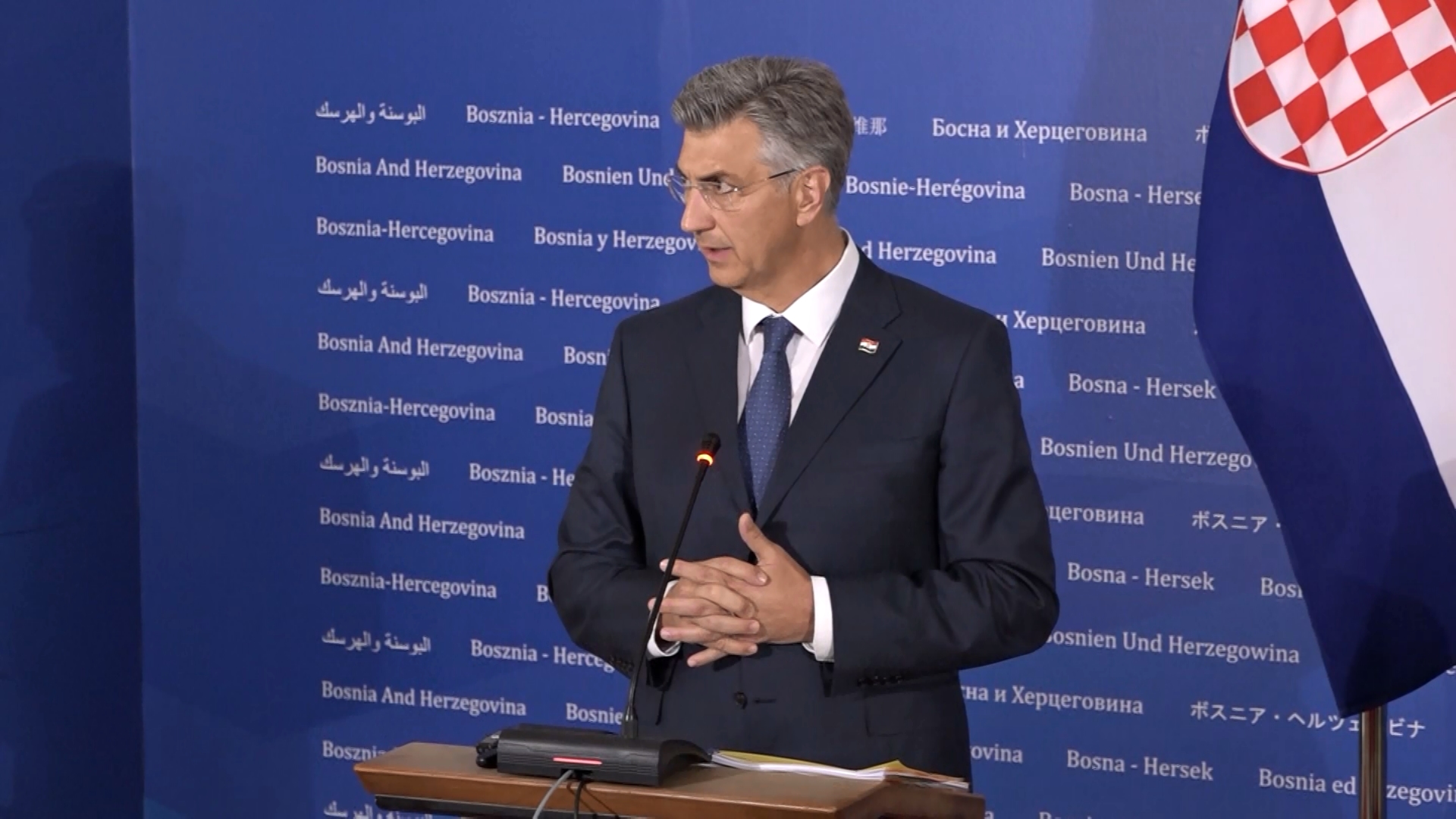 Plenković i Krišto o izbornom zakonu: Izmjene treba da donesu institucije BiH (VIDEO)